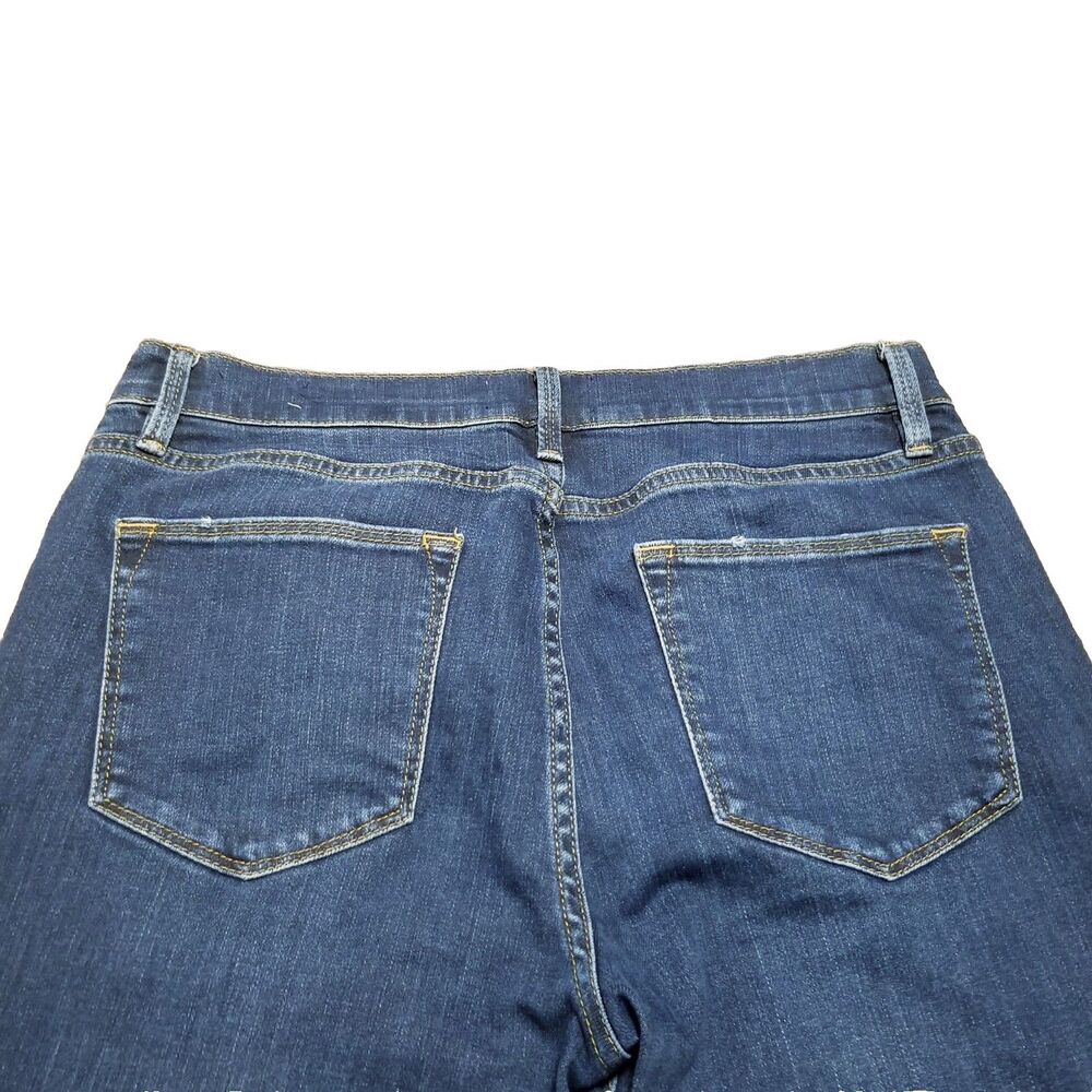 Frame Le High Flare Jeans Women's Size 29 Crop Raw Hem Stretch Denim (30x23) - Picture 4 of 7